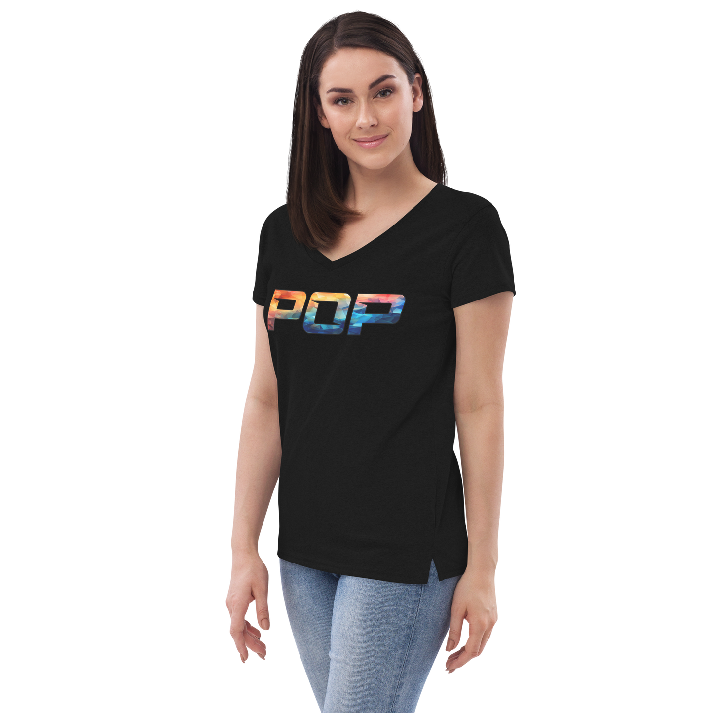 POP - Women’s recycled v-neck t-shirt