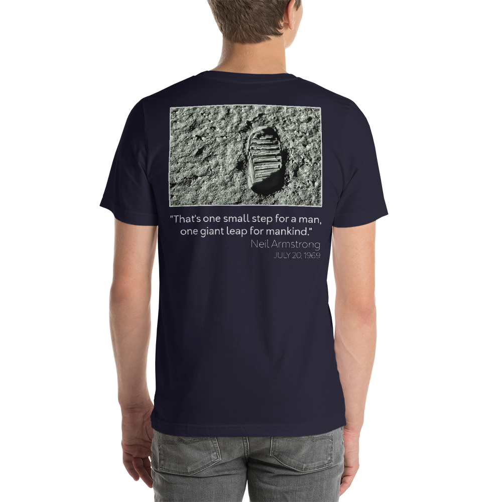 50th Anniversary of Moon Landing Short-Sleeve Unisex T-Shirt (Various T-Shirt Colors)